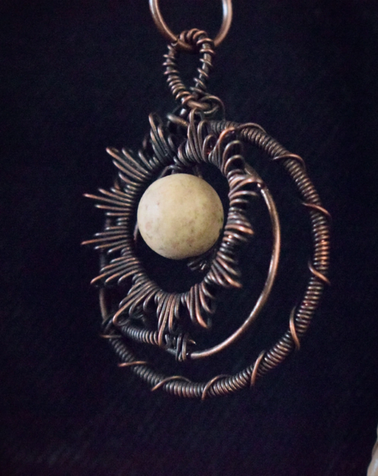 Sand Jasper Sun Talisman