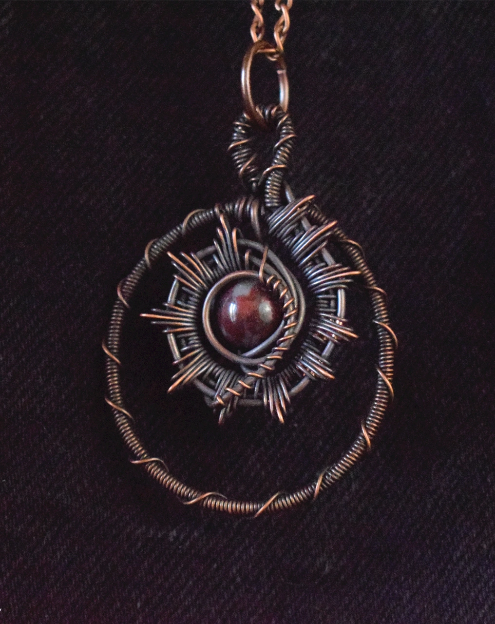 Red Jasper Sun Talisman
