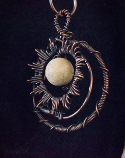 Sand Jasper Sun Talisman