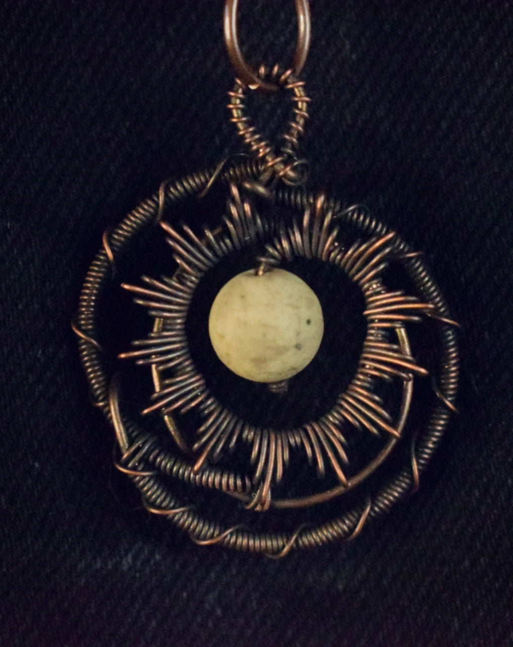Sand Jasper Sun Talisman