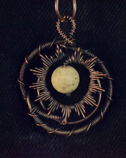 Sand Jasper Sun Talisman