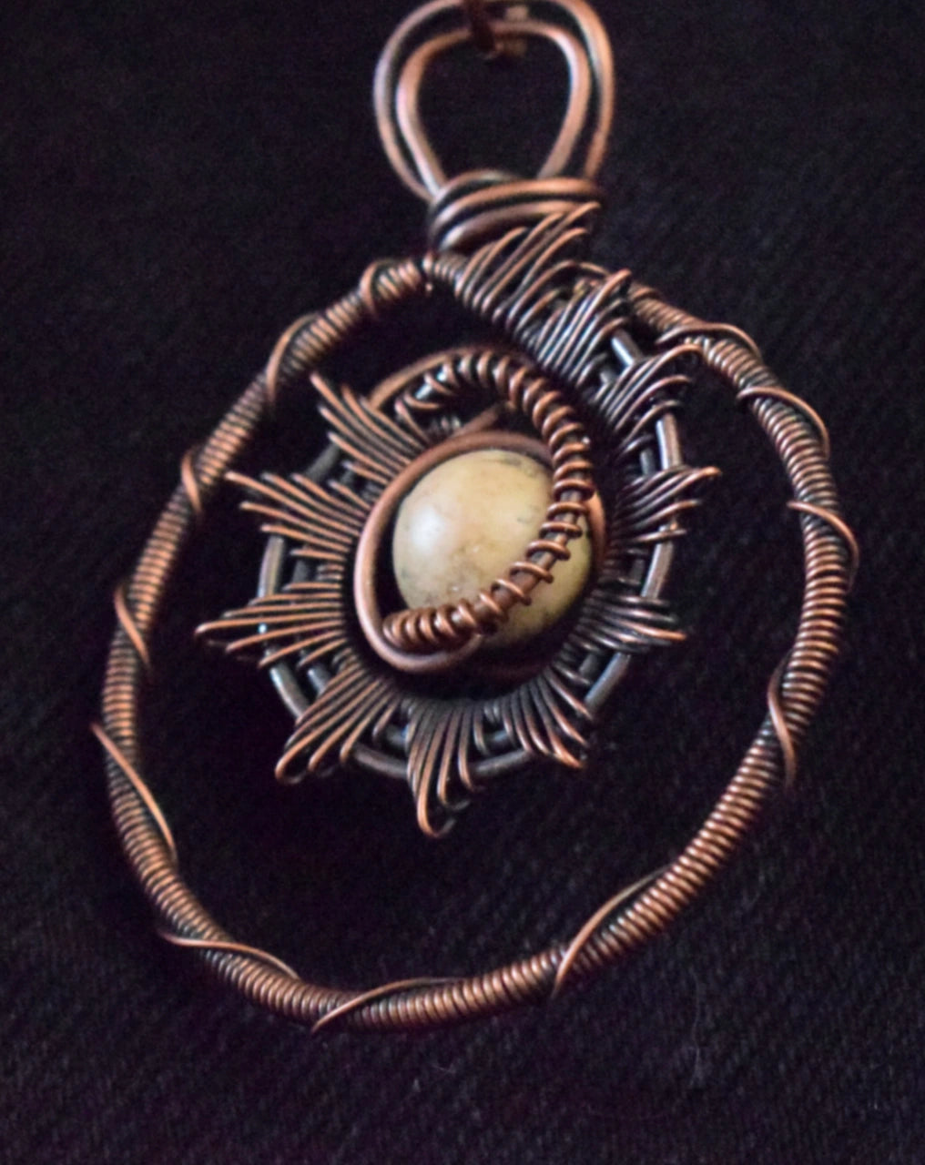 Sand Jasper Sun Talisman 3