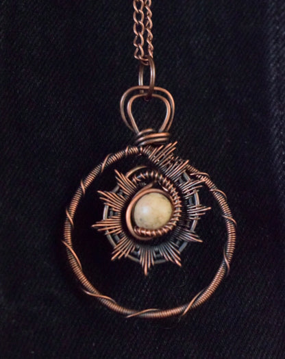 Sand Jasper Sun Talisman 3